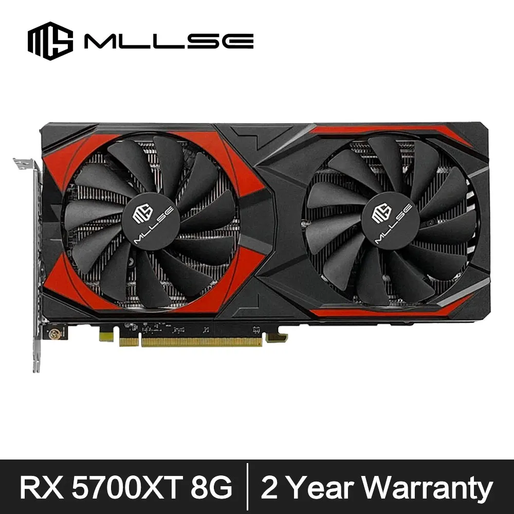 MLLSE AMD RX 5700 XT 8 ГБ Видеокарта GDDR6 256Bit PCI-E 4,0 × 16 6 + 8Pin Radeon GPU Rx 5700XT Игровая видеокарта Placa De Video