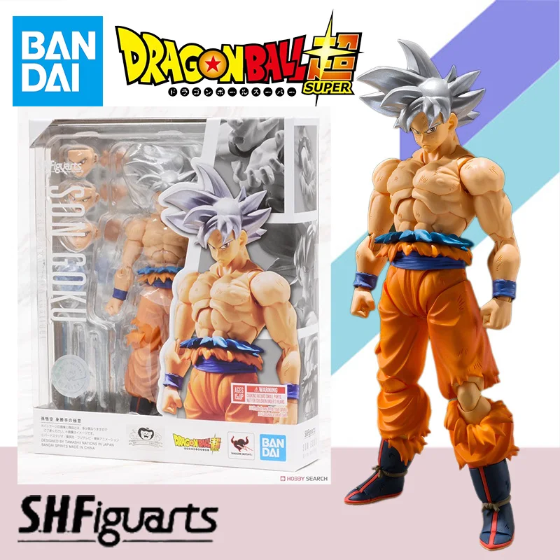 Bandai Original S.H.Figuarts SHF Dragon Ball SUPER Super Goku Ultra Instinct Anime Action Figure Finished Model Kit Toy Gift
