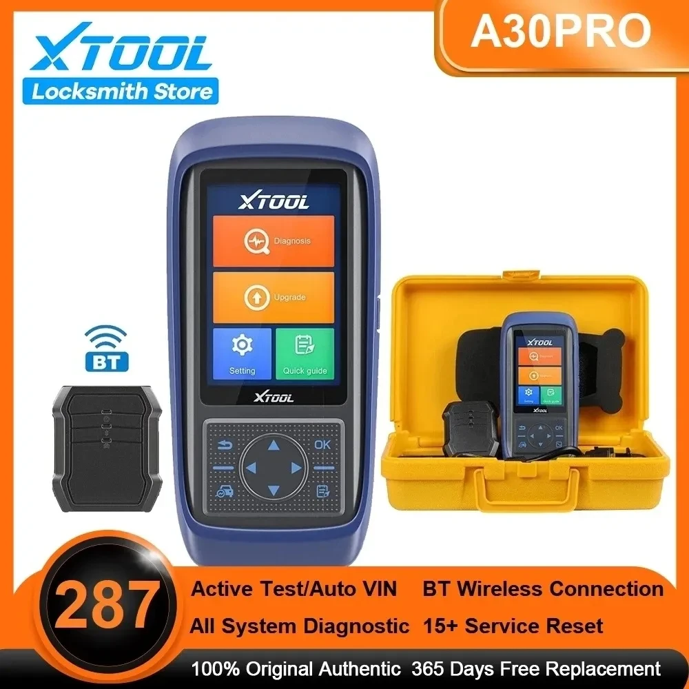 XTOOL A30Pro все системы диагностический сканер с BT подключения Двунаправленного управления авто вин 15 наборов ключ программист