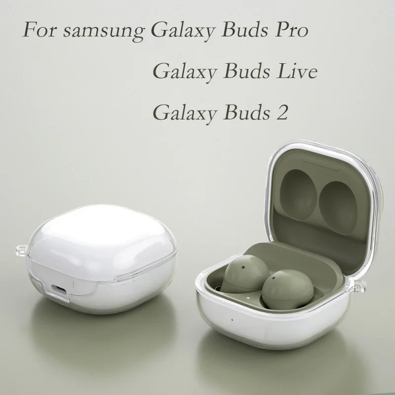 

Прозрачный защитный чехол для Samsung Galaxy Buds Pro, силиконовый Блестящий противоударный чехол для наушников Galaxy Buds Live 2