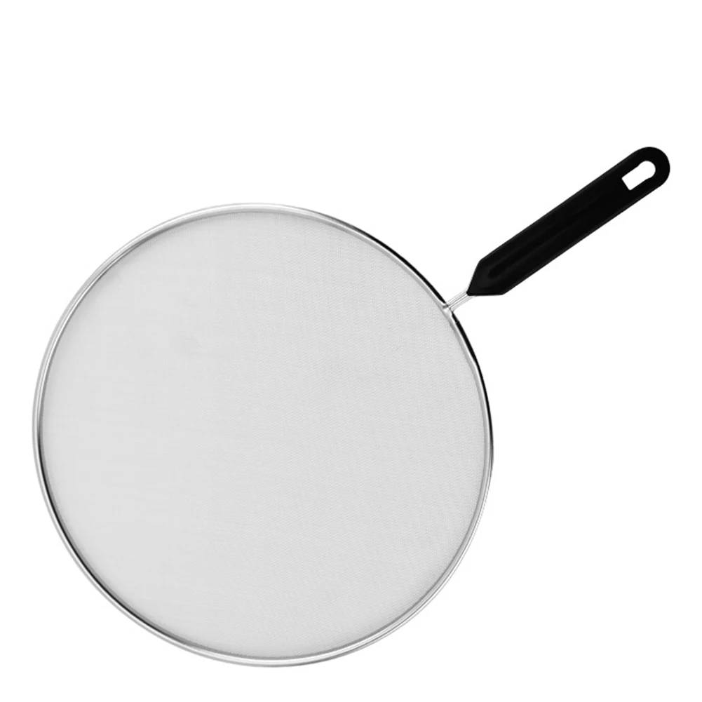 

43*28.8cm Frying Pan Cover Screen Splash-proof Oil Grid Handheld Flour Sugar Sieve Strainer Cooling Rack Kitchen Accessories