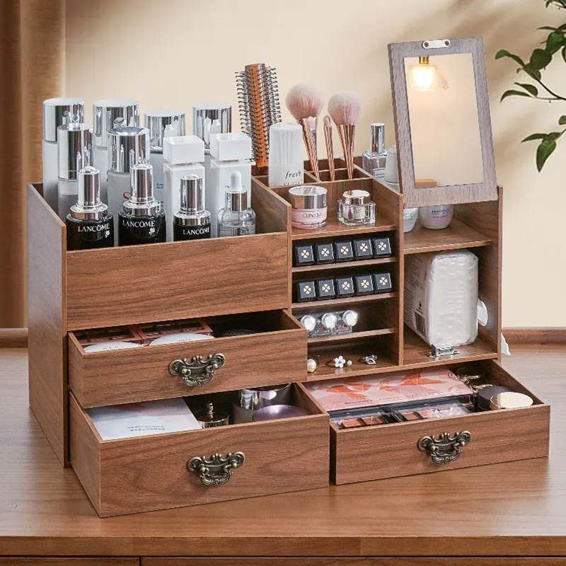 

Large Men Makeup Box Empty Women Drawer Multilayer Skincare Storage Makeup Box Perfume Organizer Luxury Caixa Room Organizer
