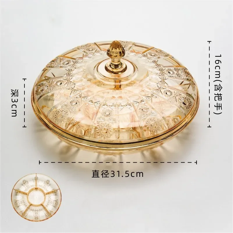 Пластиковая тарелка с фруктами геометрической формы сетка блюдо для закусок и