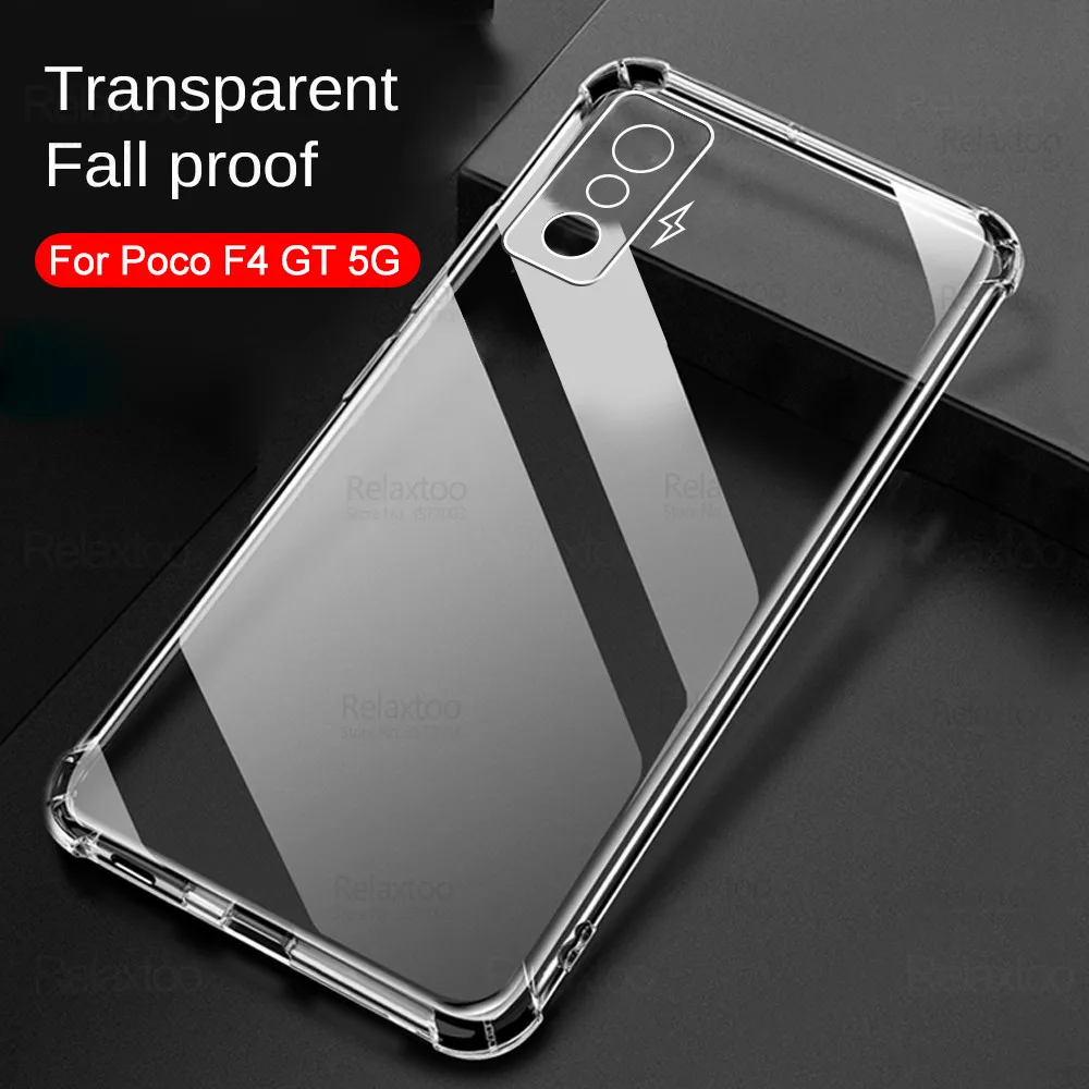 

Прозрачный силиконовый мягкий чехол для телефона Xiaomi Poco F4 GT 5G NFC чехол Poxo Pocco F 4 PocoF4 GT F4GT ударопрочный чехол для камеры