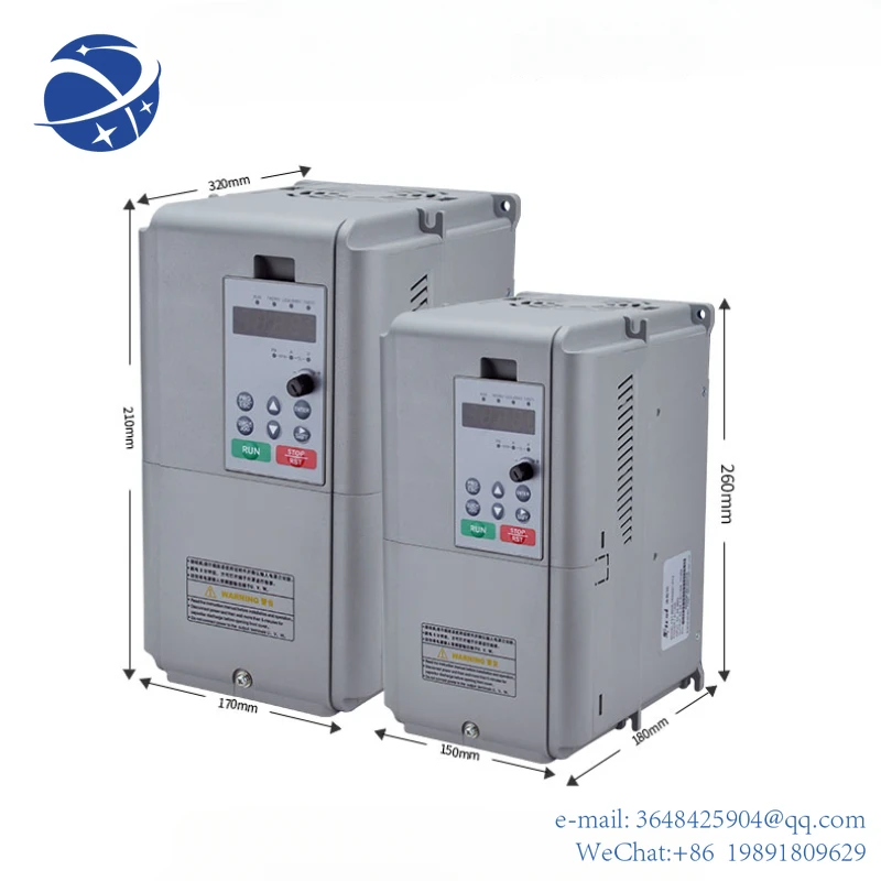 

YYHCHigh performance AC drive 220V 380V 1.5KW 2.2KKW 3.7KW 5.5KW 7.5KW 11KW variable frequency driver 3 phase converter
