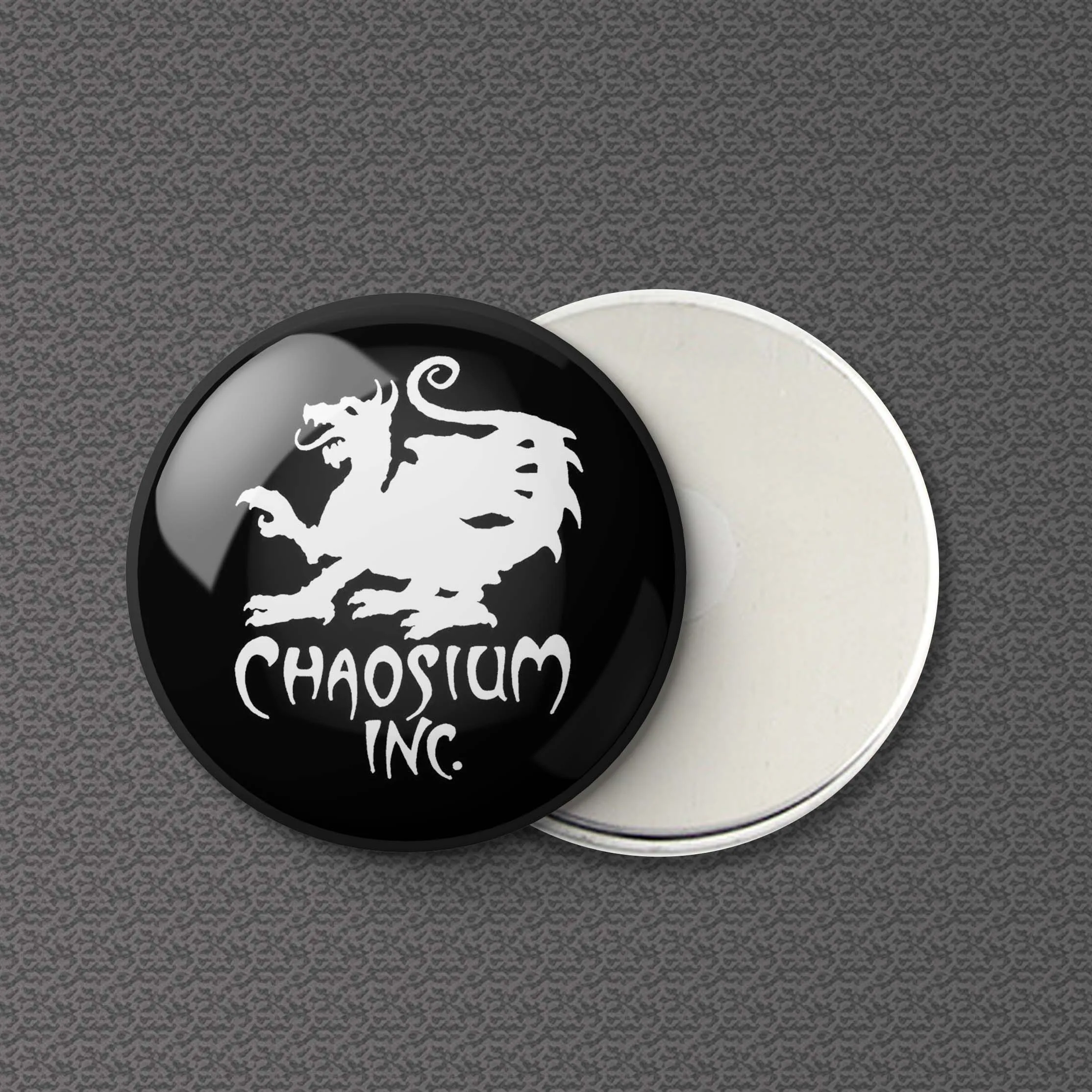

Official Chaosium Inc Logo White Refrigerator Magnet Lover Home Creative Kitchen Metal Cute Cartoon Fridge Funny Fashion