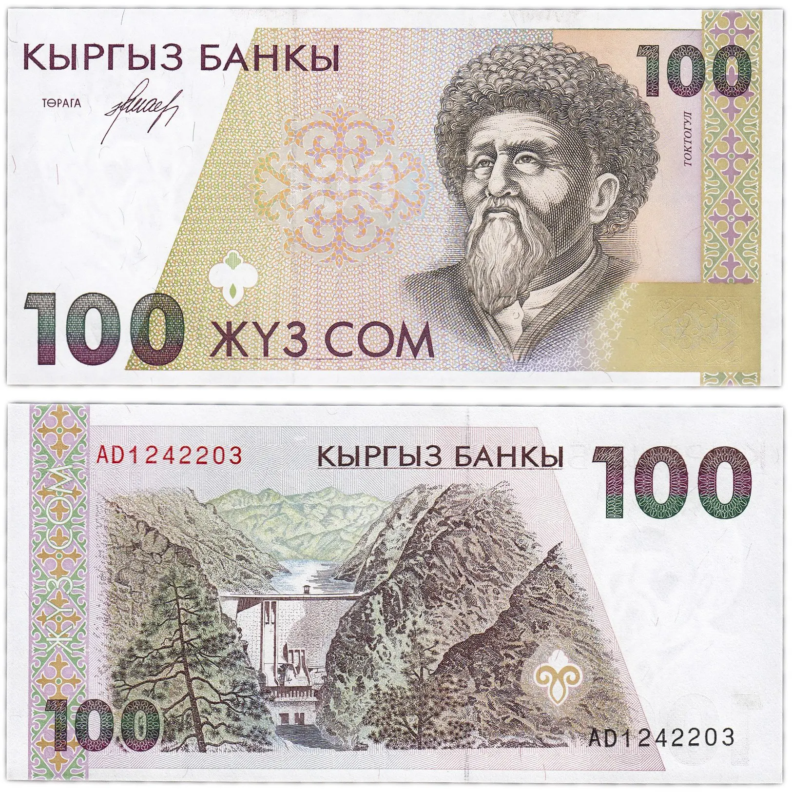 Банкнота Кыргызстан 100 сом 1994 |