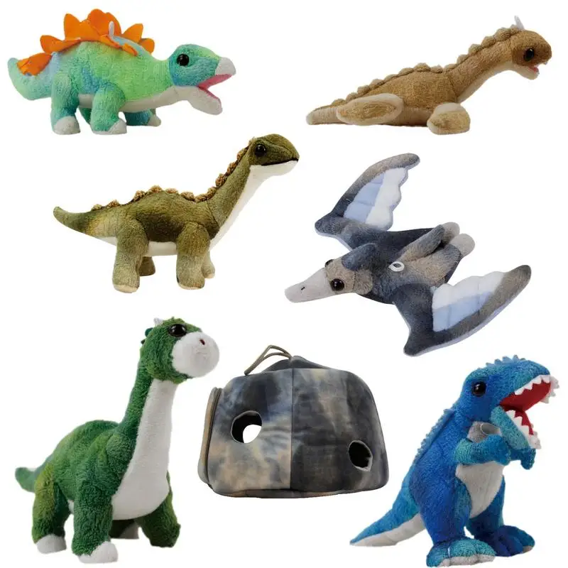 

Dinosaur Plush Toys Cartoon Tyrannosaurus Cute Stuffed Dolls For Kids Children Boys Birthday Gift Throw Pillow Fluffy Friend