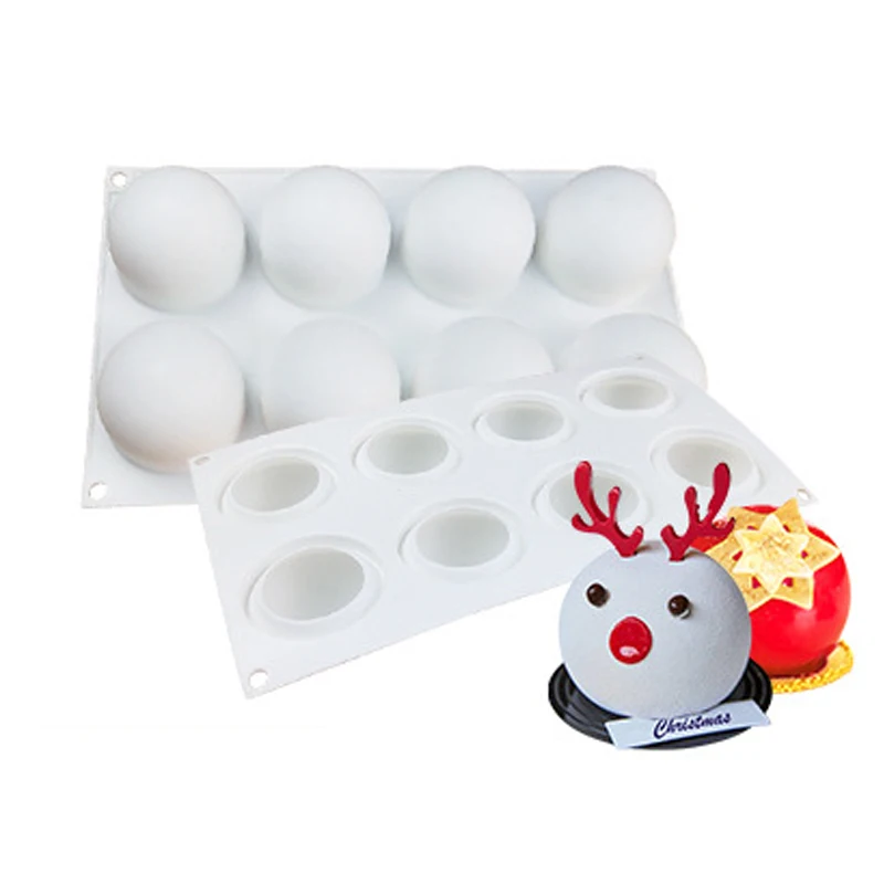 

3D Ball Round Silicone Molds DIY Baking Mold Mousse Cake Mould Pastry Mold Pudding Chocolate Cake Mold Kitchen Silicone Bakeware