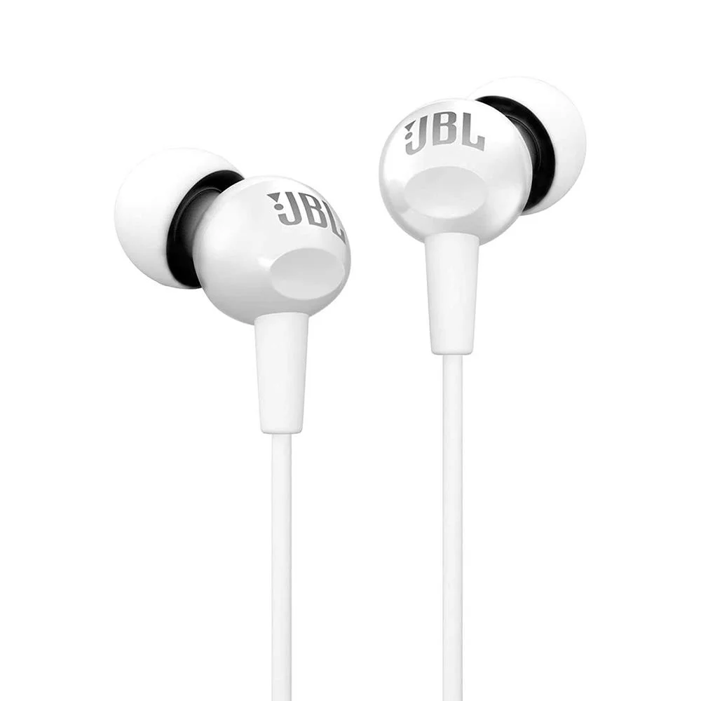 

Original jbl c100si original 3.5mm wired stereo headphones deep bass sport music headset running hands free call with microphone