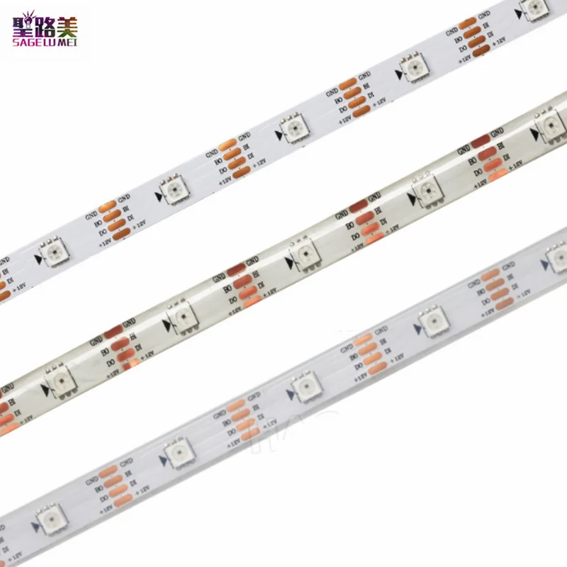Пиксельная светодиодная RGB лента WS2815 (WS2812/WS2813) 12 В постоянного тока индивидуально