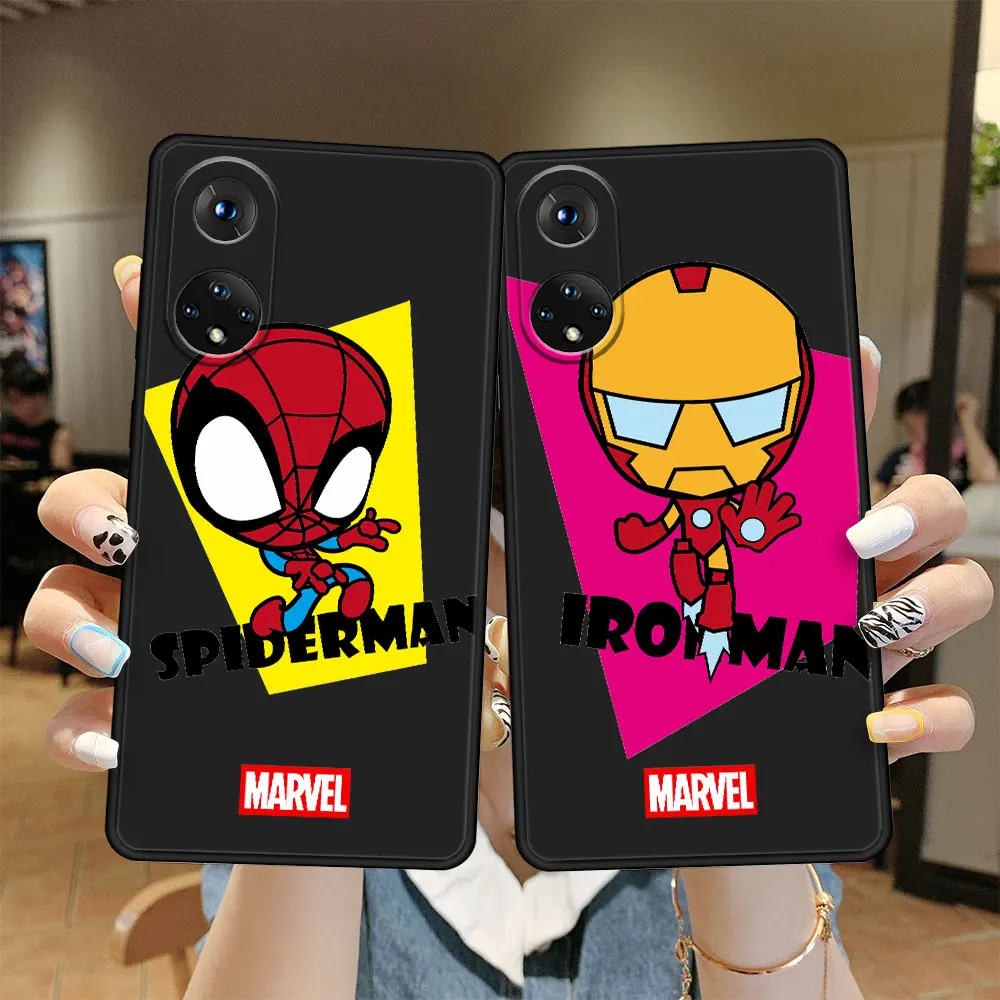 

Marvel Spiderman Ironman Thor Case for Honor X9 X8 30i x7 Lite 60 Play 9A Pro 50 20i 9X 8X Play6T 9 Phone TPU Shockproof