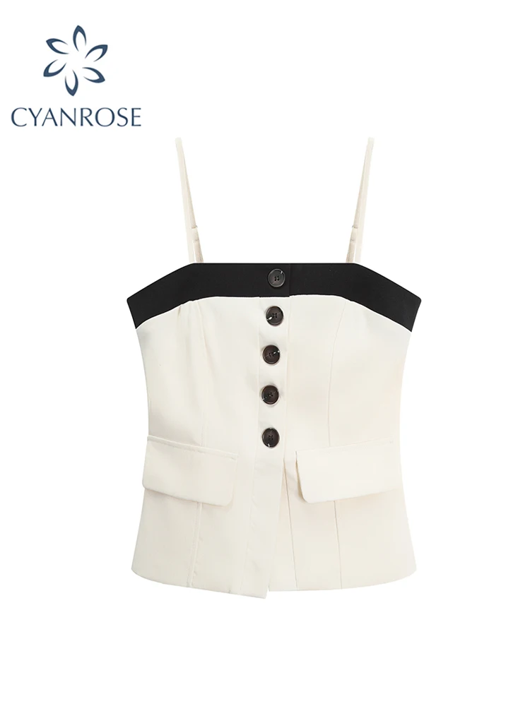 

Женский укороченный топ абрикосового цвета Y2k, винтажная модная эстетичная майка, Женский пикантный жилет без рукавов с открытыми плечами, лето 2023