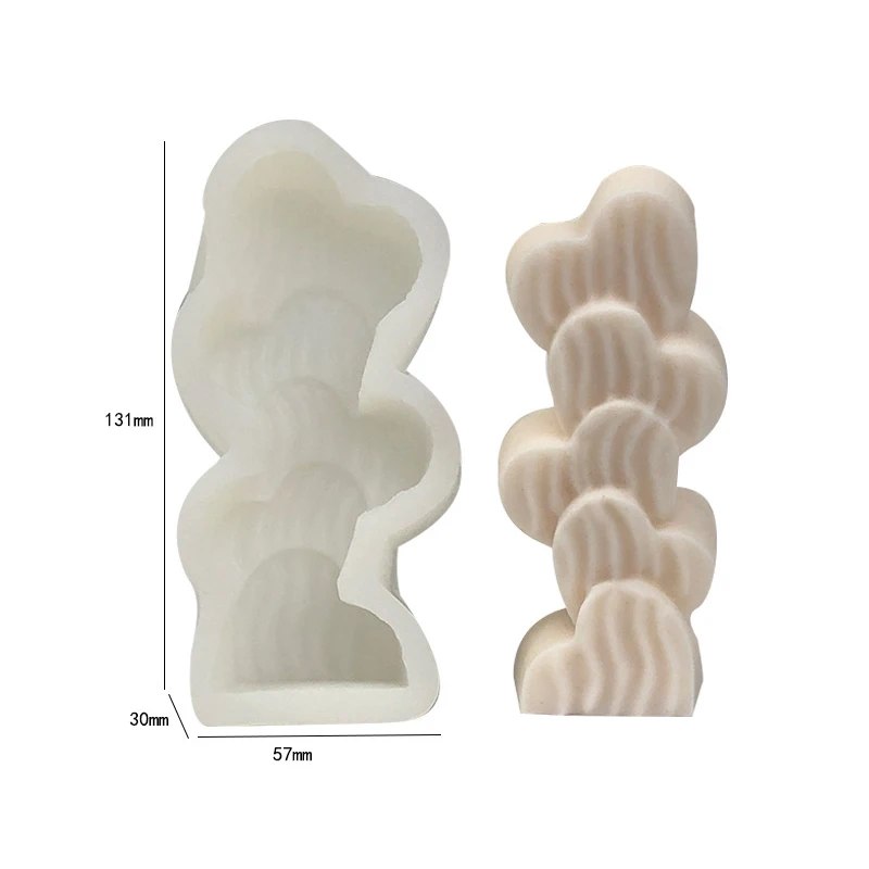 Четыре солнечных цветов четыре листа клевера ароматическая свеча гипсовое