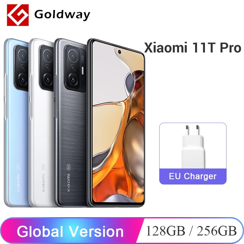 Смартфон Xiaomi 11T Pro 128/256 ГБ Snapdragon 888 восемь ядер камера 120 МП Вт HyperCharge Гц AMOLED дисплей -