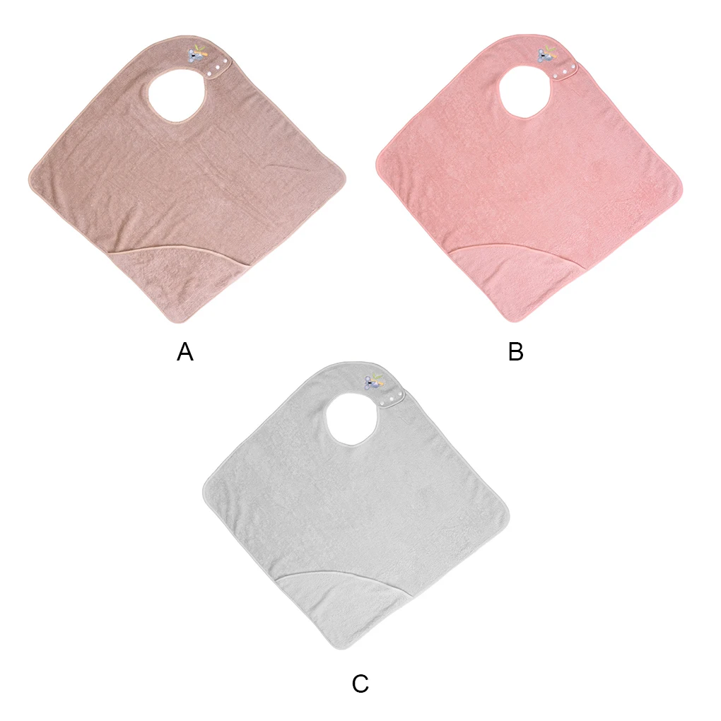 

Baby Hooded Towel Cotton Newborn Shower Washcloth Sleeping Bathrobe Rug Comfortable Reusable Girls Light Gray 75x75cm