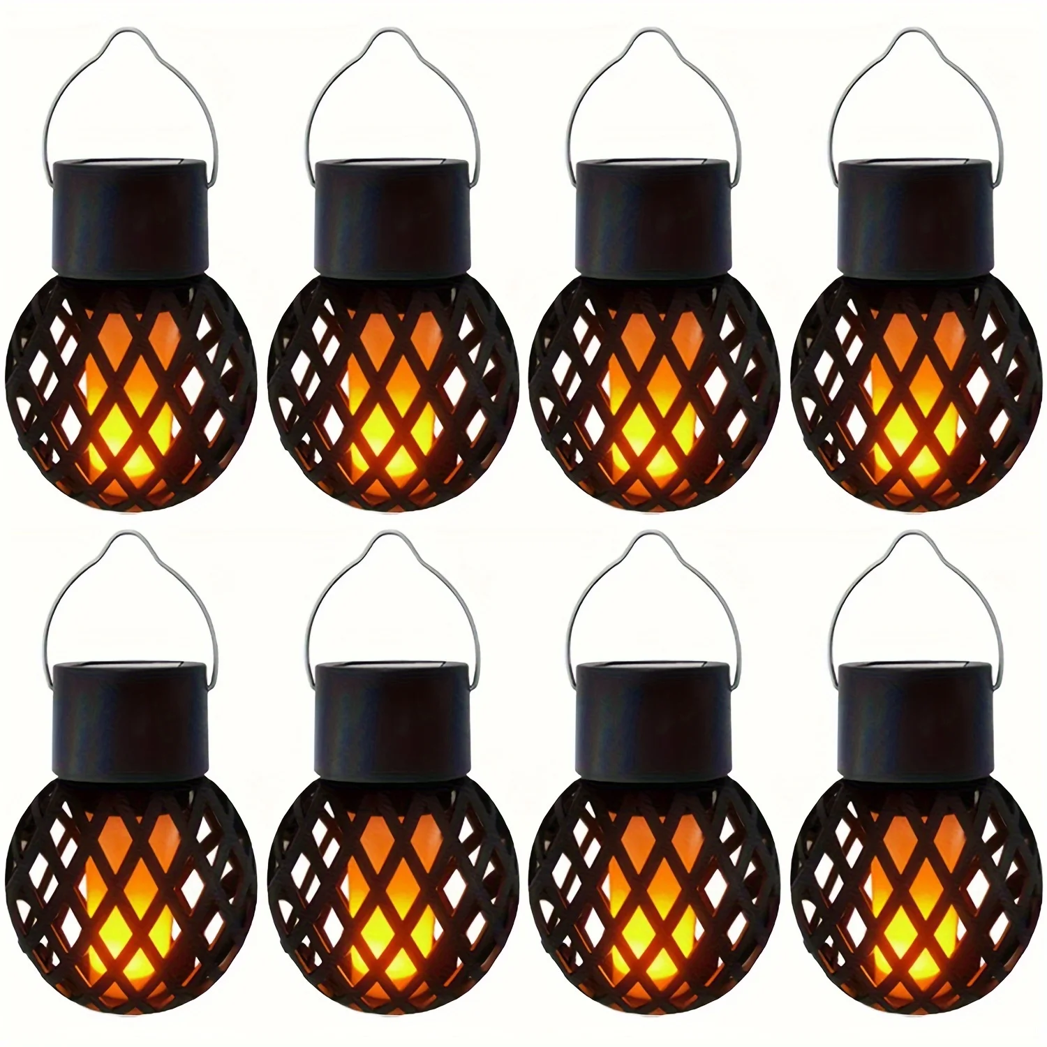 

Солнечные подвесные фонари с эффектом пламени