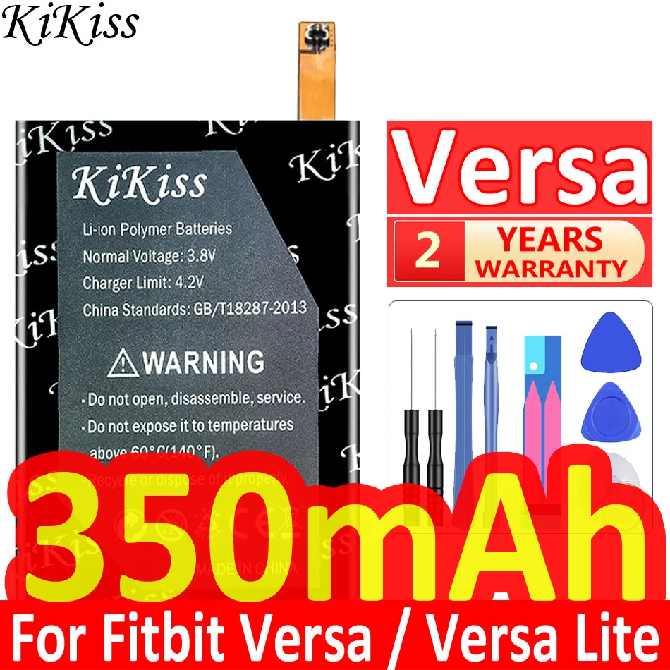 

KiKiss Battery For Fitbit Versa/Versa Lite IONIC Versa2 Versa 2 Smart Watch Batterij + Track NO