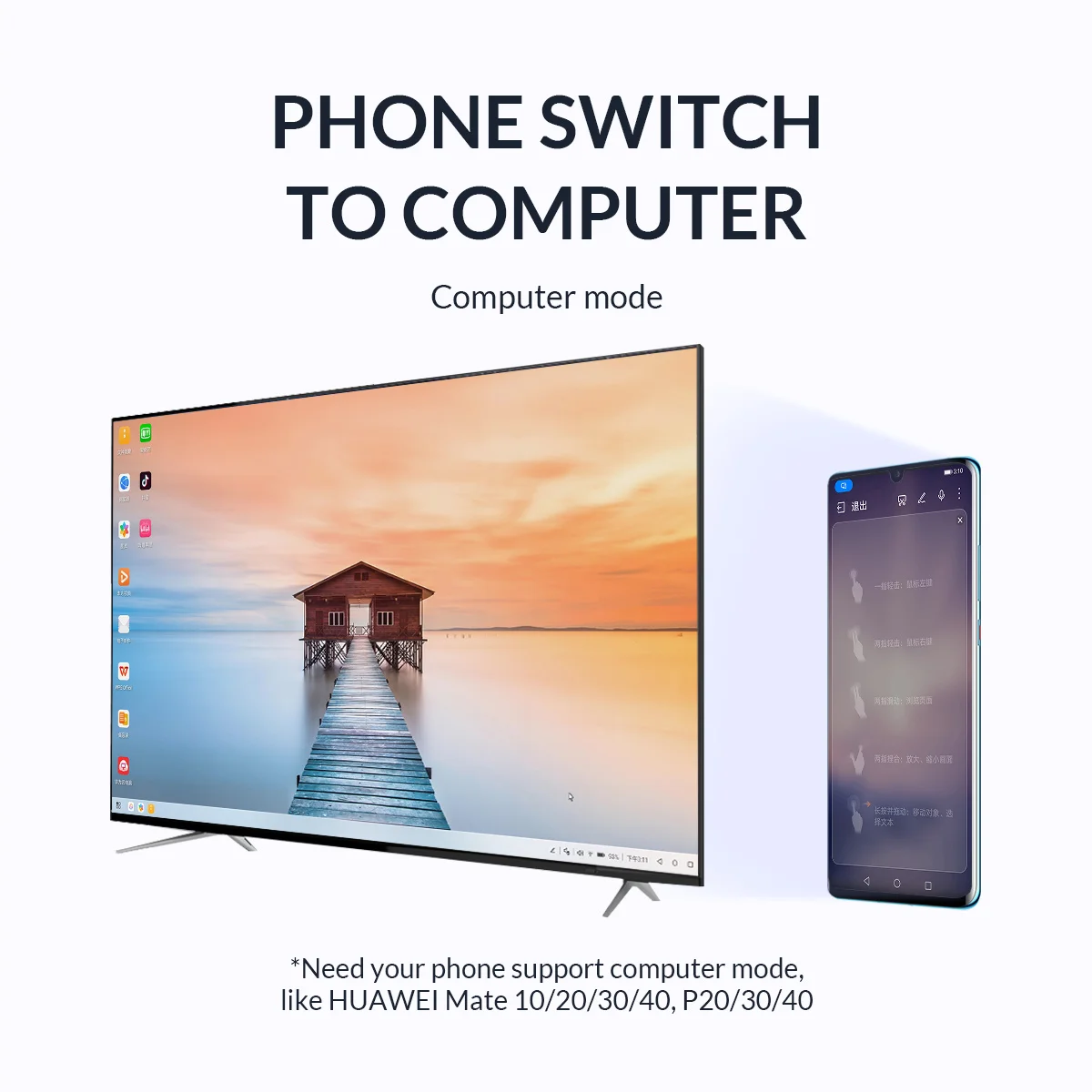 Кабель-переходник с USB Type-C на VGA HDMI-совместимый кабель-переходник 4K HD для MacBook Air Pro