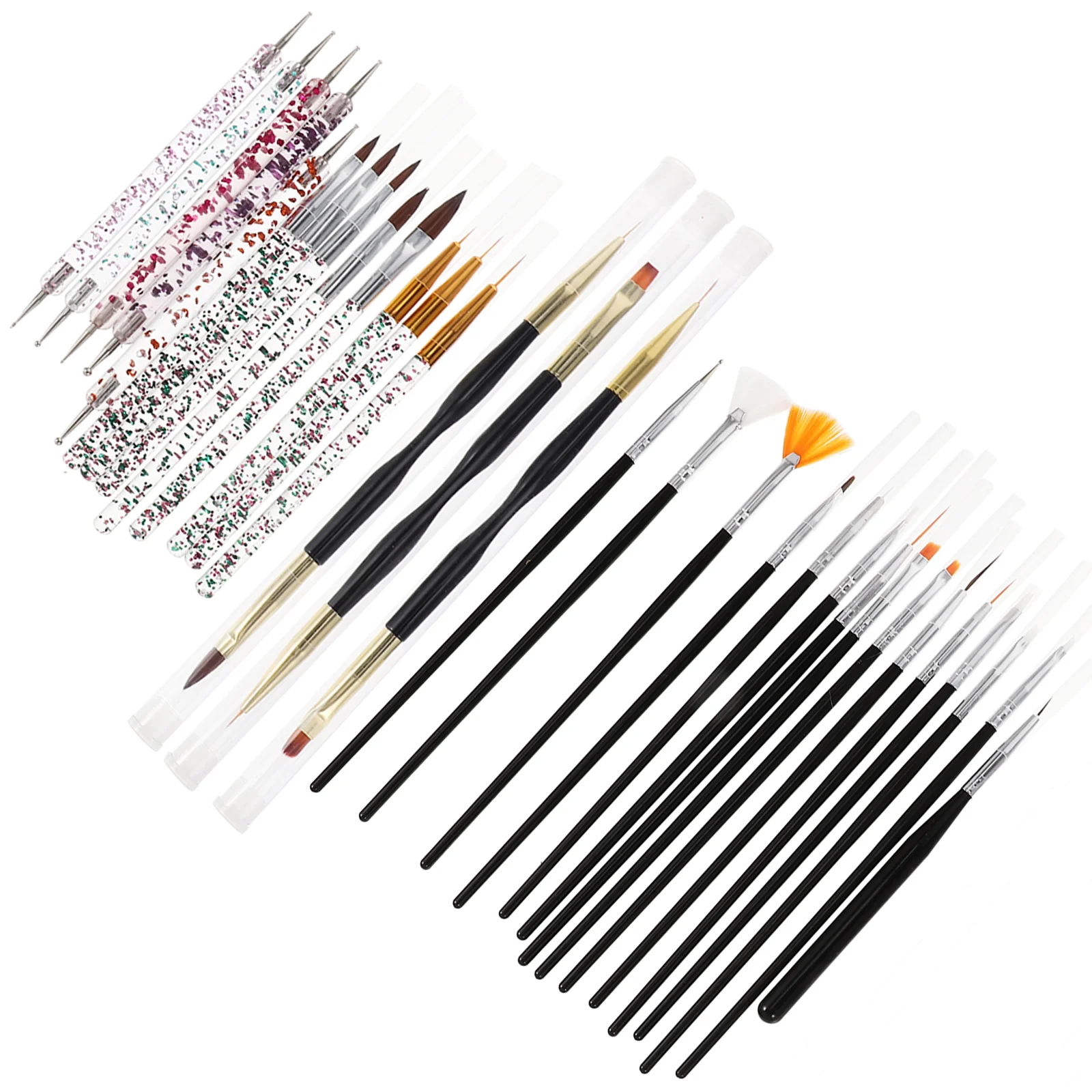 

Nail Brush Set Acrylic Accessory Convenient Pens Portable Plastic Brushes Tools Wear-resistant Dotting