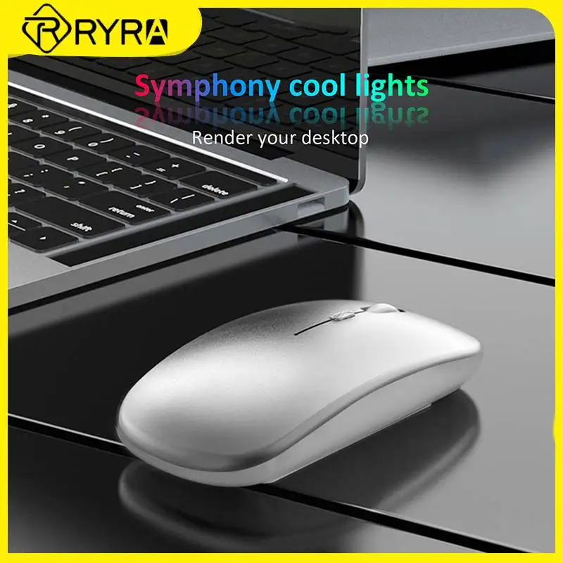 

RYRA 1600 DPI Wireless Mouse Rechargeable 2.4Ghz USB Mice Silent Optical Gaming Mouse 4 Button Mause Laptop Office Accessories