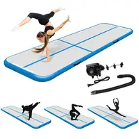 Free shipping 4M5M6M Inflatable Gymnastics AirTrack Tumbling Air Track Floor Trampoline for Home Use/Training/Cheerleading/Beach