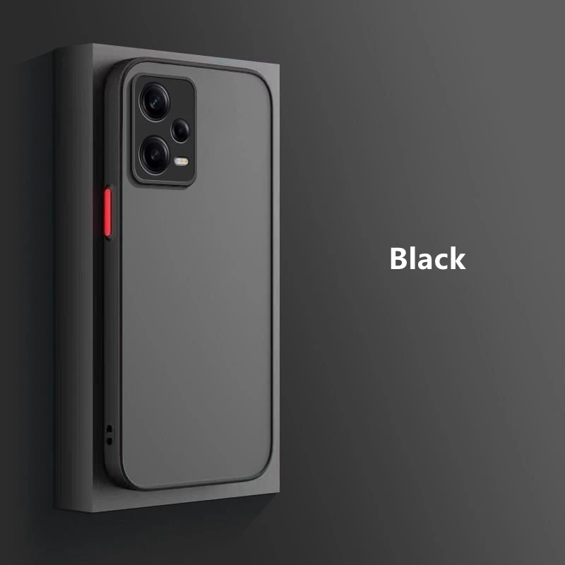 Чехол Funda для Xiaomi Redmi Note 12 Pro 4G Роскошный Матовый Прозрачный чехол телефона 13 5G 10 11