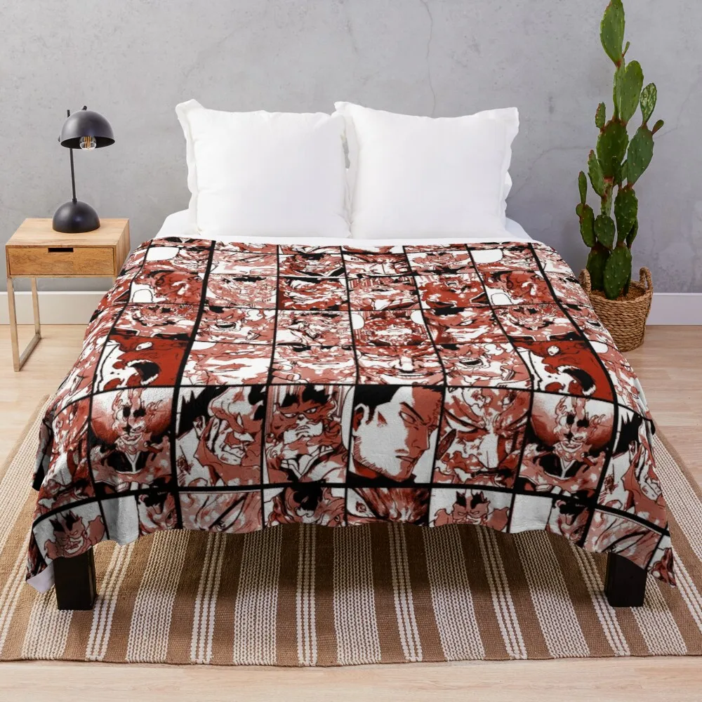 

Endeavor - My hero academia collage Throw Blanket blanket for decorative sofa Double blanket Microfiber