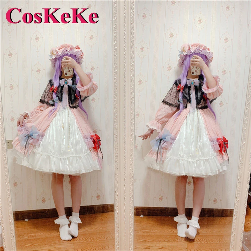 

CosKeKe Patchouli Knowledge Cosplay Anime Game Touhou Project Costume Gorgeous Sweet Dress Halloween Party Role Play Clothing