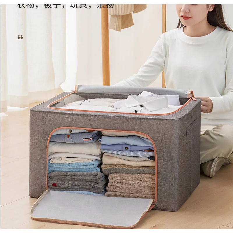 

Home Clothes Storage Toy Storage Cabinet Fabric Foldable Quilt Storage Car Trunk Organizer Pet House Box Finishing Wardrobe