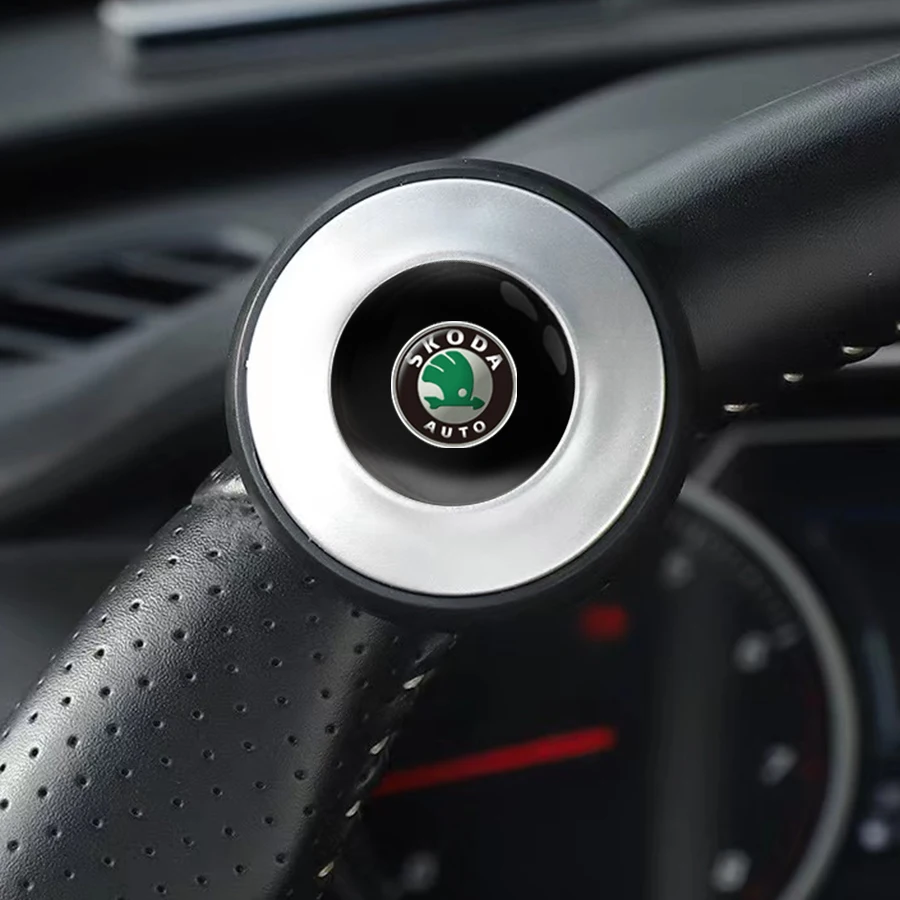 

Car Turning Steering Assistant Wheel 360 Degree Rotation Metal Power Booster Spinner For Skoda Octavia Fabia Rapid Yeti Super