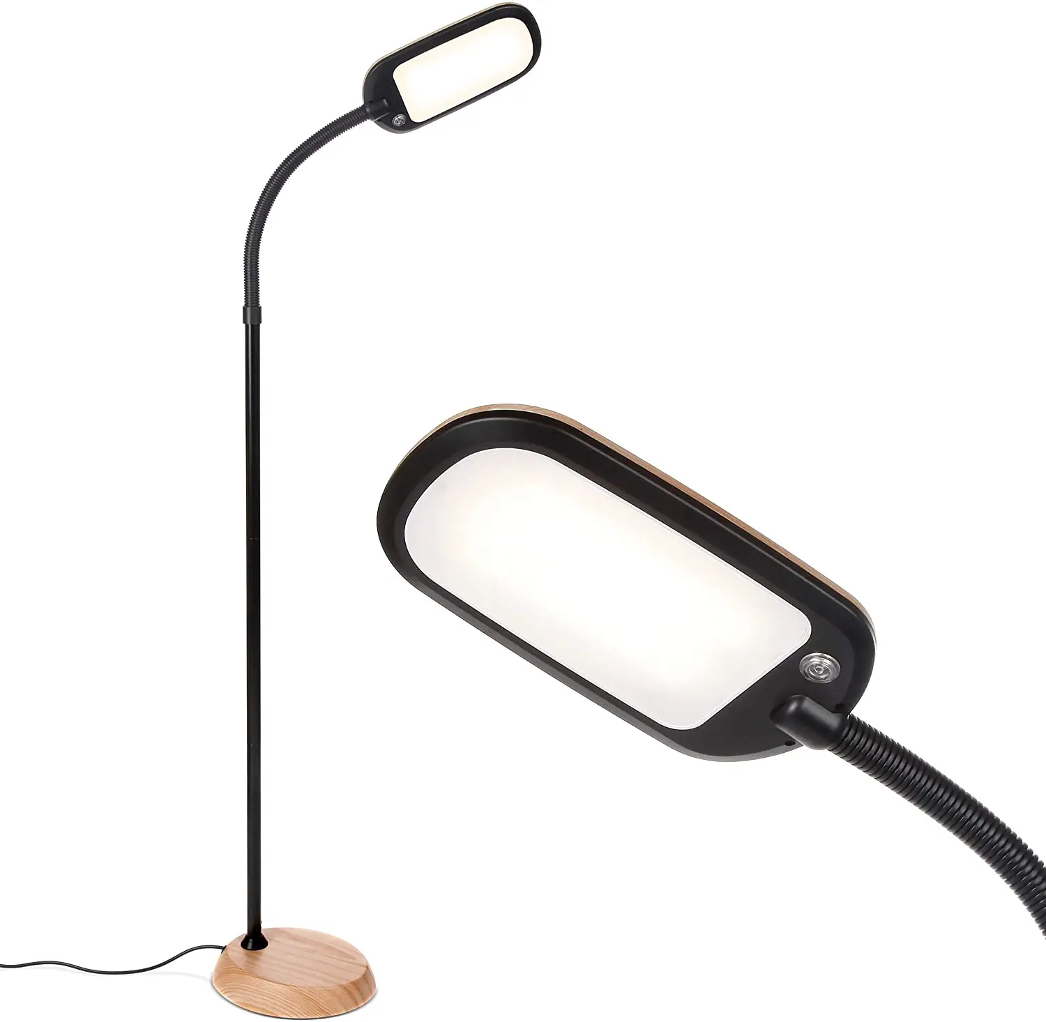 

Brand Litespan Slim Standing Tall Pole Task Lamp in Wood Color
