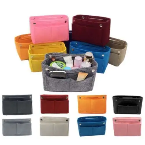 

Travel Organiser Handbag Felt Bag Tote Insert Liner Purse Pouch Women Storage
