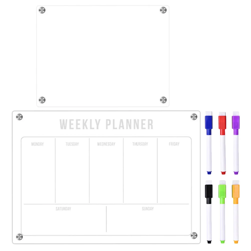 

The List Fridge Dry Erase Board Calendar Whiteboard Magnetic Acrylic Three-dimensional Refrigerator