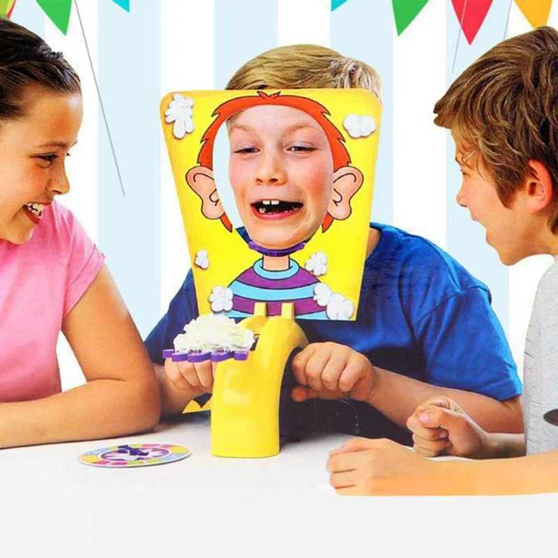 

Pie Jokes Showdown Game Single In The Face Showdown Board Games Interesting Cake Cream Pie In The Face Family Game for Children