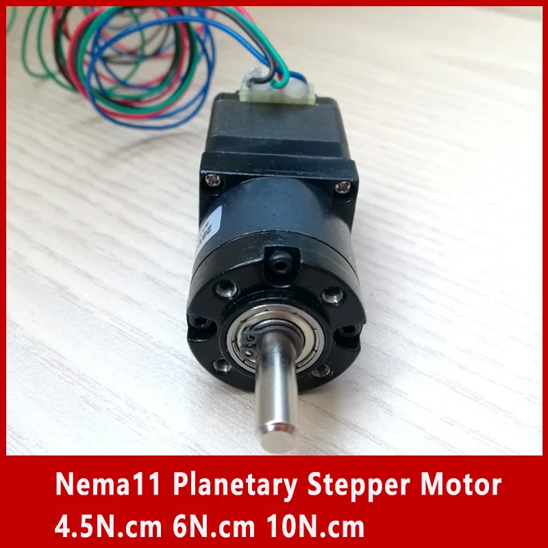 Планетарный шаговый двигатель Nema11 4 5 Н.см 6 10 Соотношение скорости 4:1 5:1 16:1 20:1 25:1 100:1