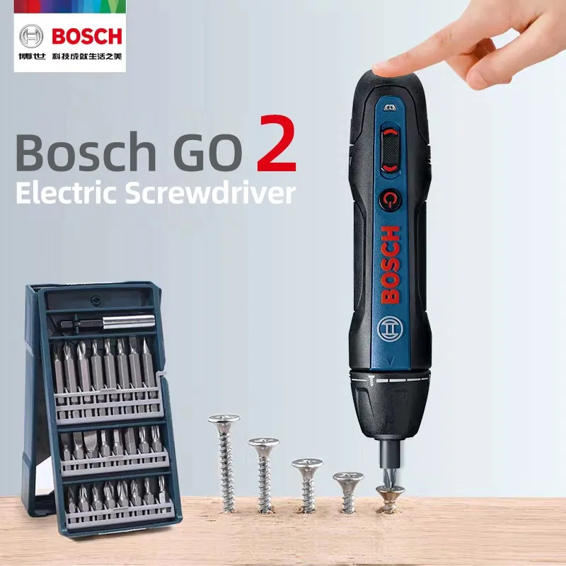 

Электрическая отвертка Bosch Go2, многофункциональный автоматический ручной инструмент с аккумулятором