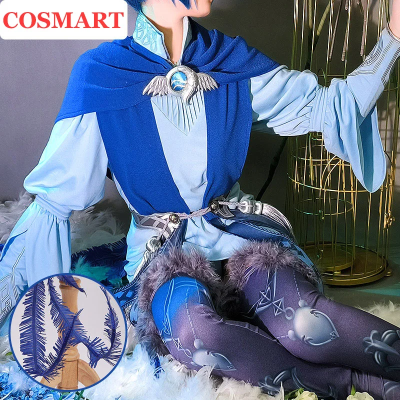 

COSMART Game Final Fantasy 14 FF14 Meteion Cosplay Costume Little Blue Bird Uniform Halloween Party Role Play Outfit Custom Made