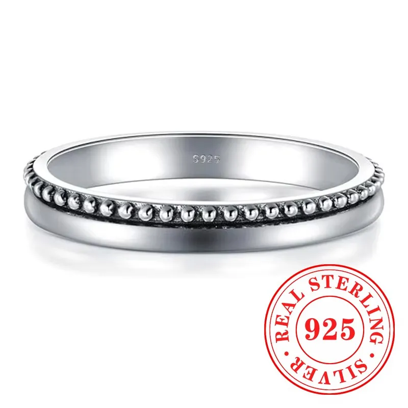 Huitan Низкое кольцо из стерлингового серебра 925 пробы женские повседневные носимые