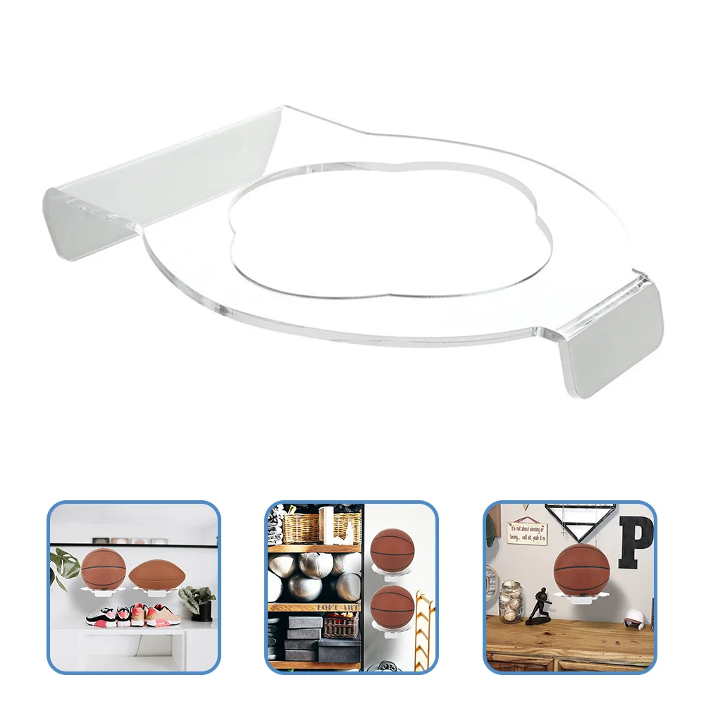

Rugby Display Stand Sports Ball Rack Plastic Storage Shelf Wall Basketball Storage Shop Holder Mounted