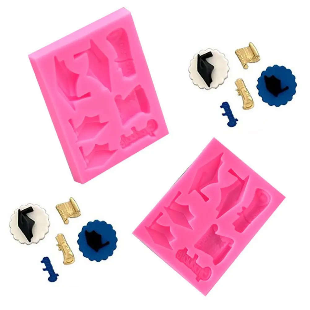 

Глянцевая Бриллиантовая силиконовая форма для мастики, шоколадных конфет, выпускного класса, для эпоксидной смолы, рукоделие «сделай сам» ...