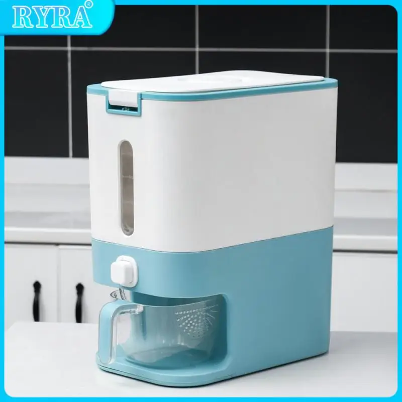 

Thickened Plastic Metering Rice Bucket Automatic Rice Output Artifact Household Insect-proof And Moisture-proof Rice Storage Box