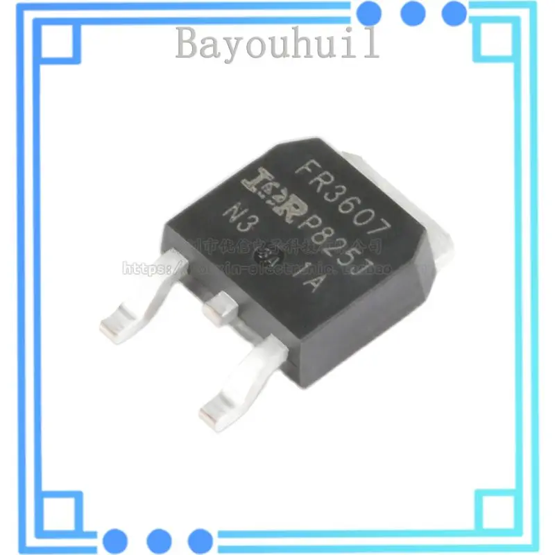 

10PCS Original Authentic IRFR3607TRPBF TO-252-3 N Channel 60V 86A Patch MOSFET Tube Chip
