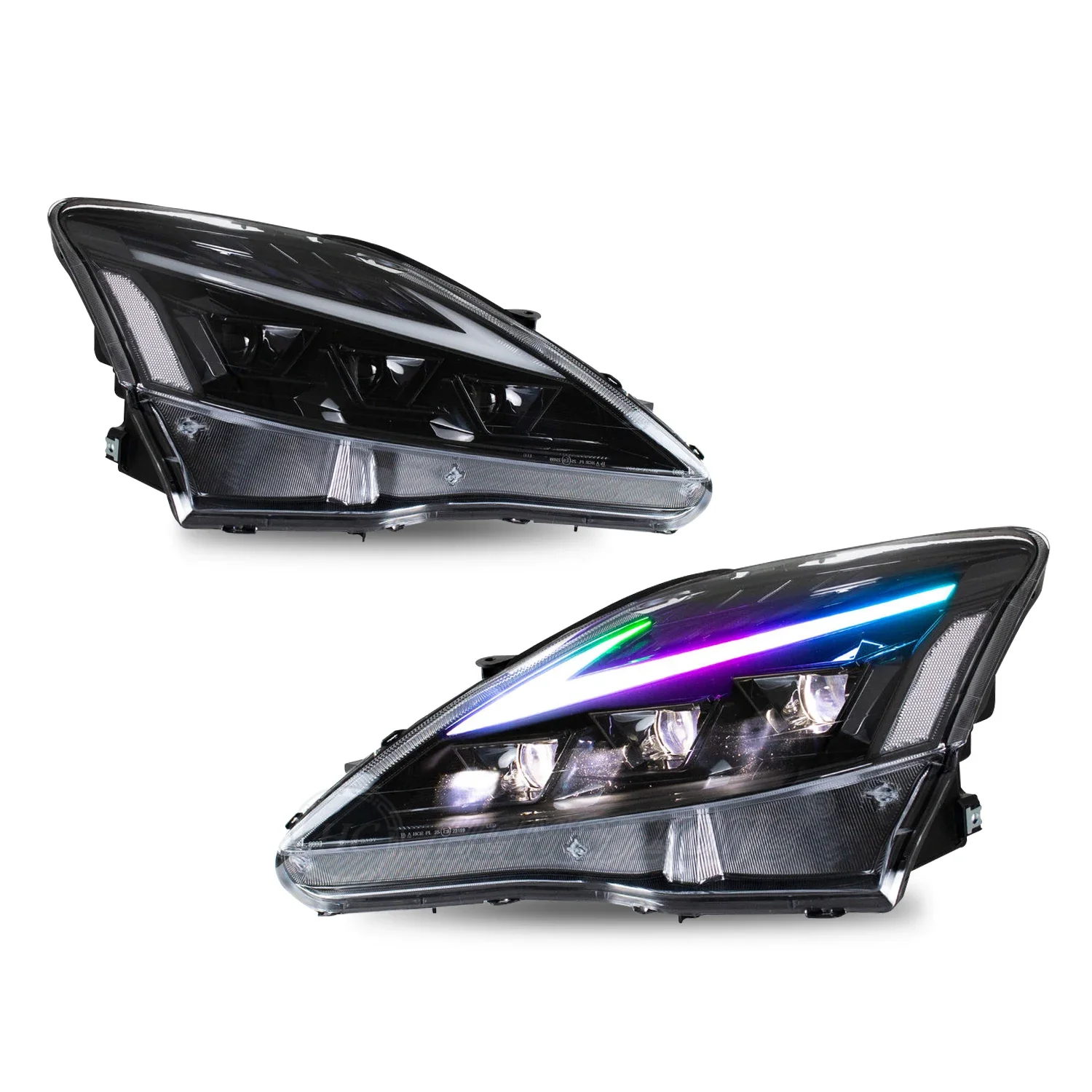 HCMOTIONZ Высококачественные передние фонари RGB со светодиодной подсветкой новая