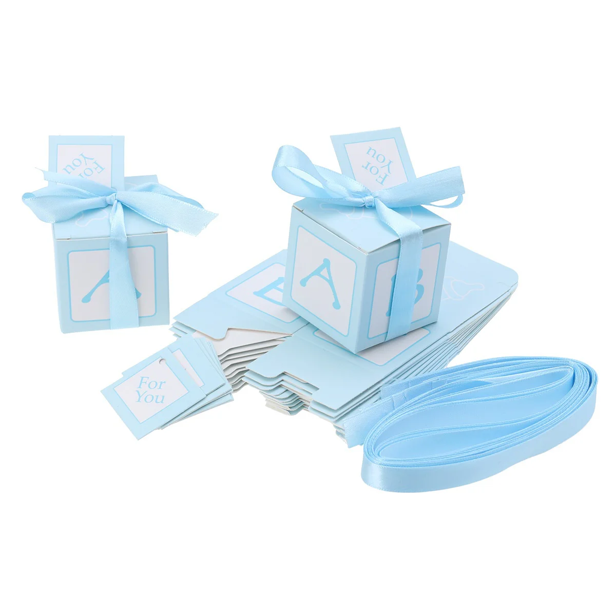 

Boxes Gift Cookie Gifts Candy Box Graduations Paper Stitched Ribbon Supplies Christmas Shower Baby Wedding Birthday Lids Giving