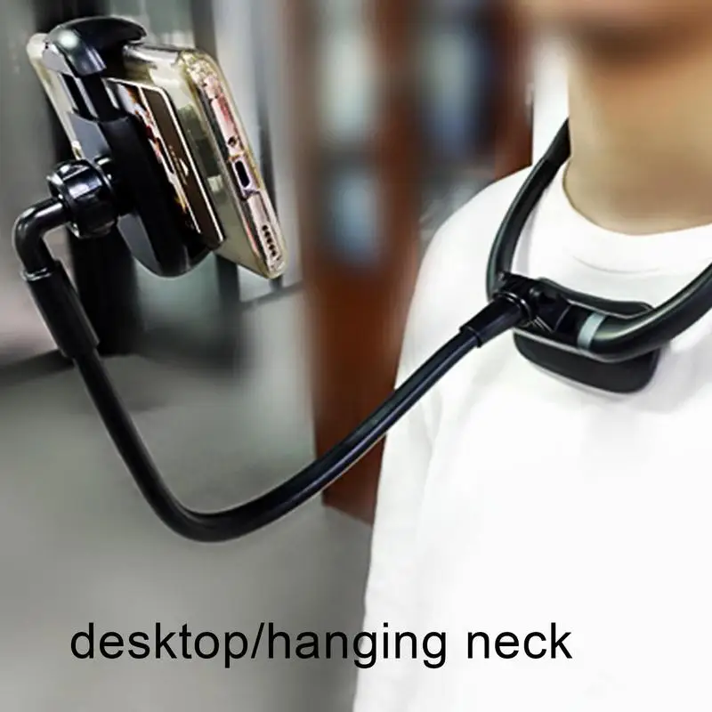 

Neck Phone Holder 360 Degree Rotating Adjustable Phone Stand Multifunctional Mobile Phone Sports Hanging Neck Bracket Holder