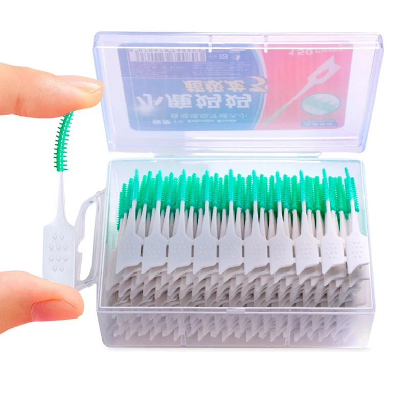 

150Pcs/set Silicone Interdental Brushes Super Soft Dental Cleaning Brush Teeth Care Dental floss Toothpicks Oral Tools