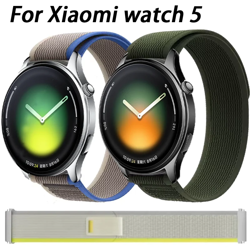 Фото Нейлоновый ремешок 20/22 мм для Xiaomi Watch 5/S5-4-3-2-1, ремешок для OPPO Watch S X3 X2 X Oneplus Watch Lite/Realme 5/S Correa Belt №1