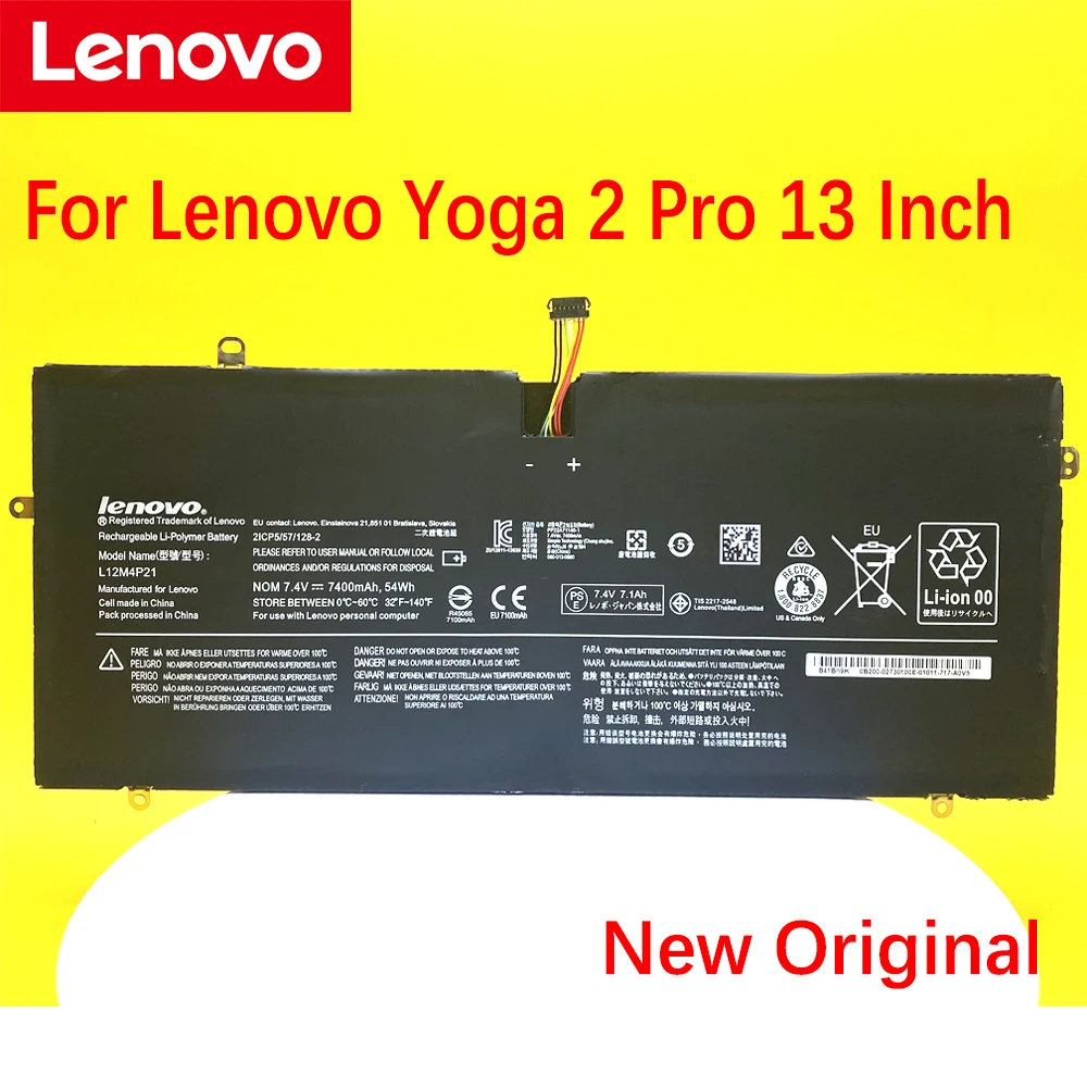 Новый оригинальный аккумулятор для ноутбука Lenovo Yoga 2 Pro 13 дюймов 121500156 2ICP5/57/128-2