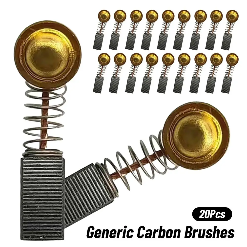 

20Pcs Mini Drill Electric Grinder Replacement Carbon Brushes Spare Parts For Electric Motors Angle Grinder Rotary Tool